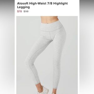 Alo - Alosoft High-Waist 7/8 Highlight Legging